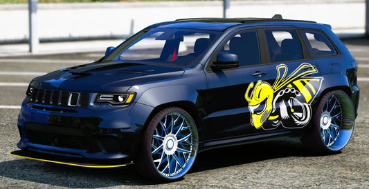 (Debadged) Custom 1320 Scatpack 2 Tone Jeep Grand Cherokee Trackhawk On Forgiatos | Donk Boyz