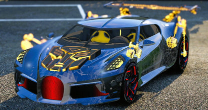 (Debadged) Bugatti La Voiture Noire Transformers Edition Glow RGB 3D [Dinamic Lights] | CaRot Designs