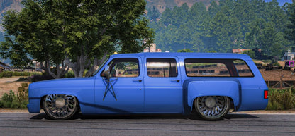 (Debadged) Bagged Chevrolet Suburban Dually on JTX Forged wheels | Castillo Mods