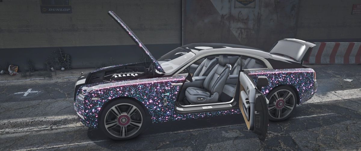 Rolls-Royce Wraith Diamond Flying [Dinamic Lights] | BNX Garage