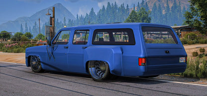 (Debadged) Bagged Chevrolet Suburban Dually on JTX Forged wheels | Castillo Mods
