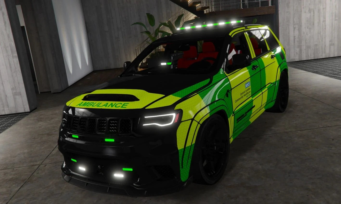 Jeep Trackhawk Marked Ambulance (ELS) | Ghost Customs