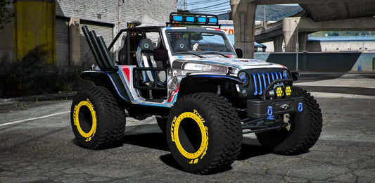 Jeep Trailcat PlayStation 5 God of War (Glowing Lights + Animated Axes/Swords) | Port Baek