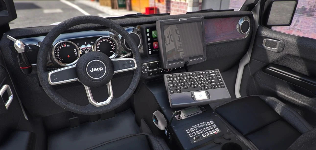 Jeep Wrangler Beach Police | Grime