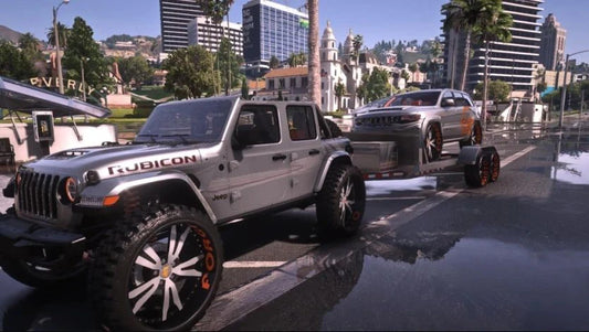 Jeep Wrangler Rubicon On Brushed Forgis With Matching Trailer | PNUT Customs
