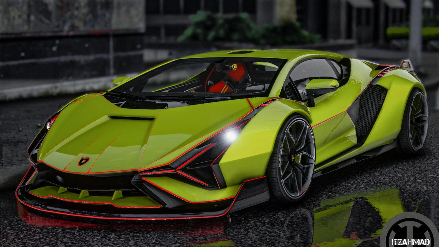 Lamborghini Sian Widebody ( Animated Lights ) | Itzahmad_2002