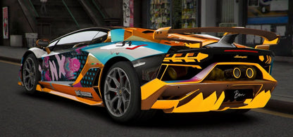 Lamborghini Aventador Bearbrick [Dinamic Lights] | Kick Store