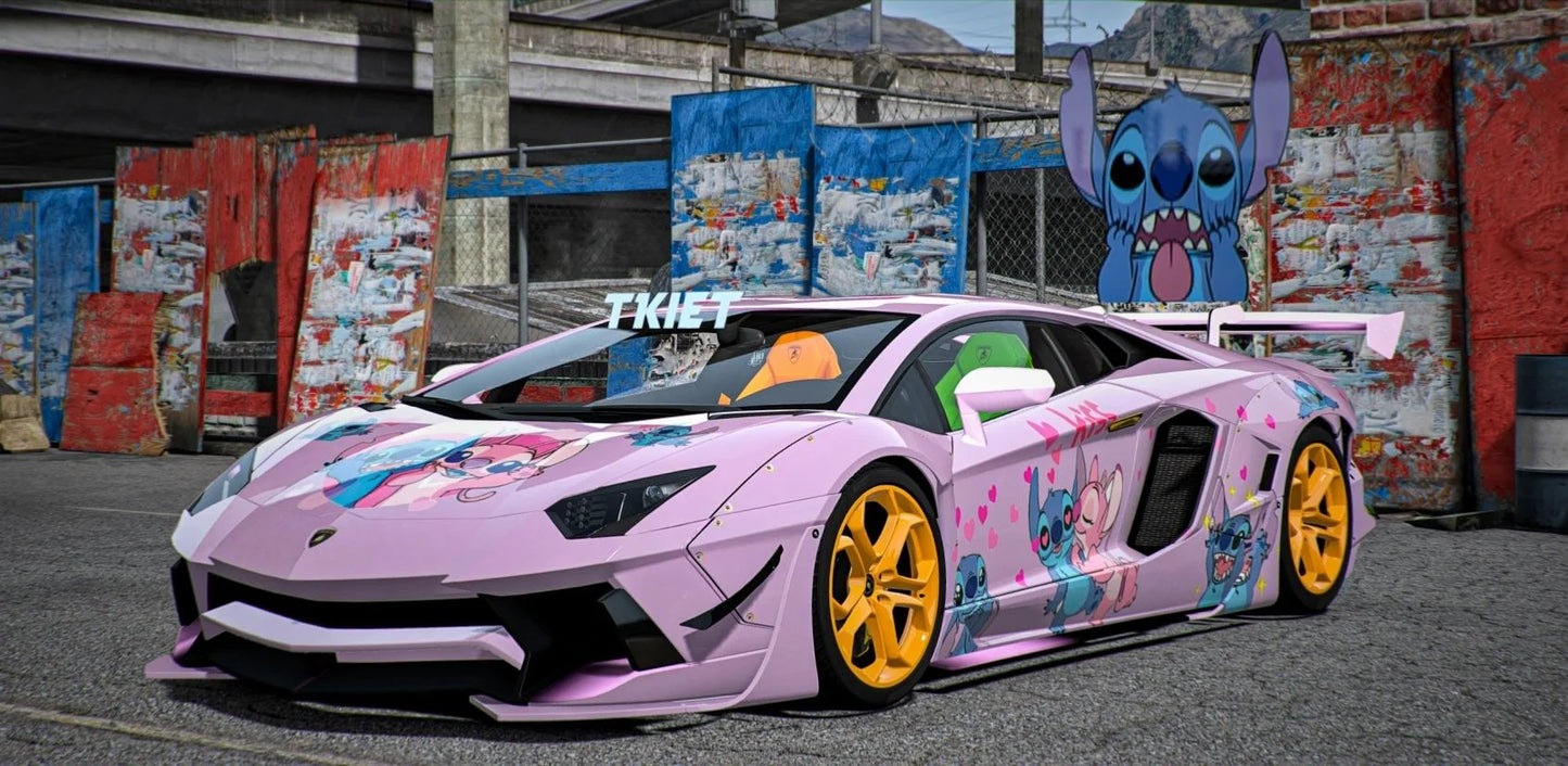 Lamborghini Aventador LP700-4 Stitch [Dinamic Lights] | Kick Store