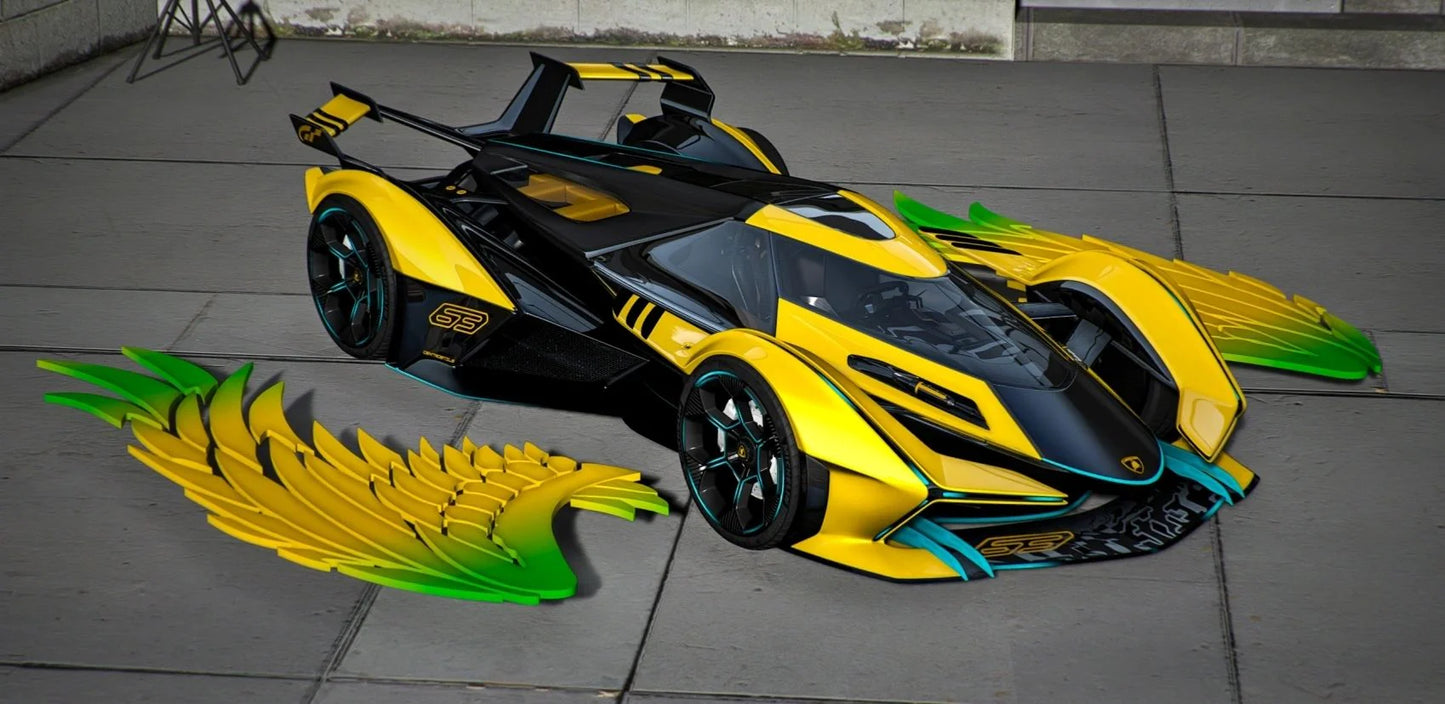 Lamborghini Vision Angel Edition [Dinamic RGB Lights] | BM Animated