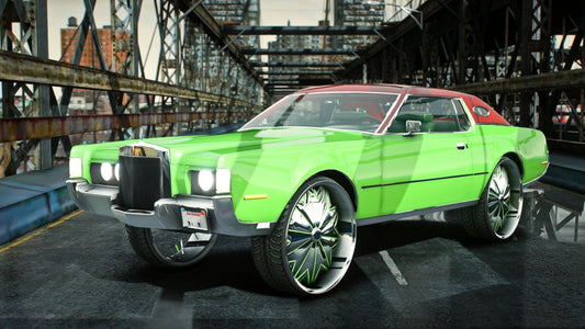 Lincoln Continental Donk Spiners 1976 | RTG Customs