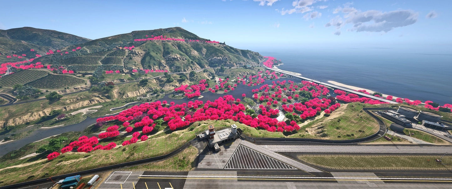 [MAP] Tree Red Flowers