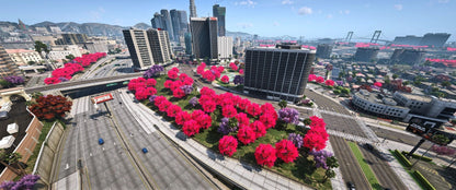 [MAP] Tree Red Flowers