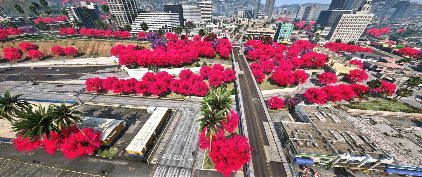 [MAP] Tree Red Flowers