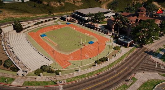 [MLO] FOOTBALL FIELDBASKETBALL COURT HIGH SCHOOL