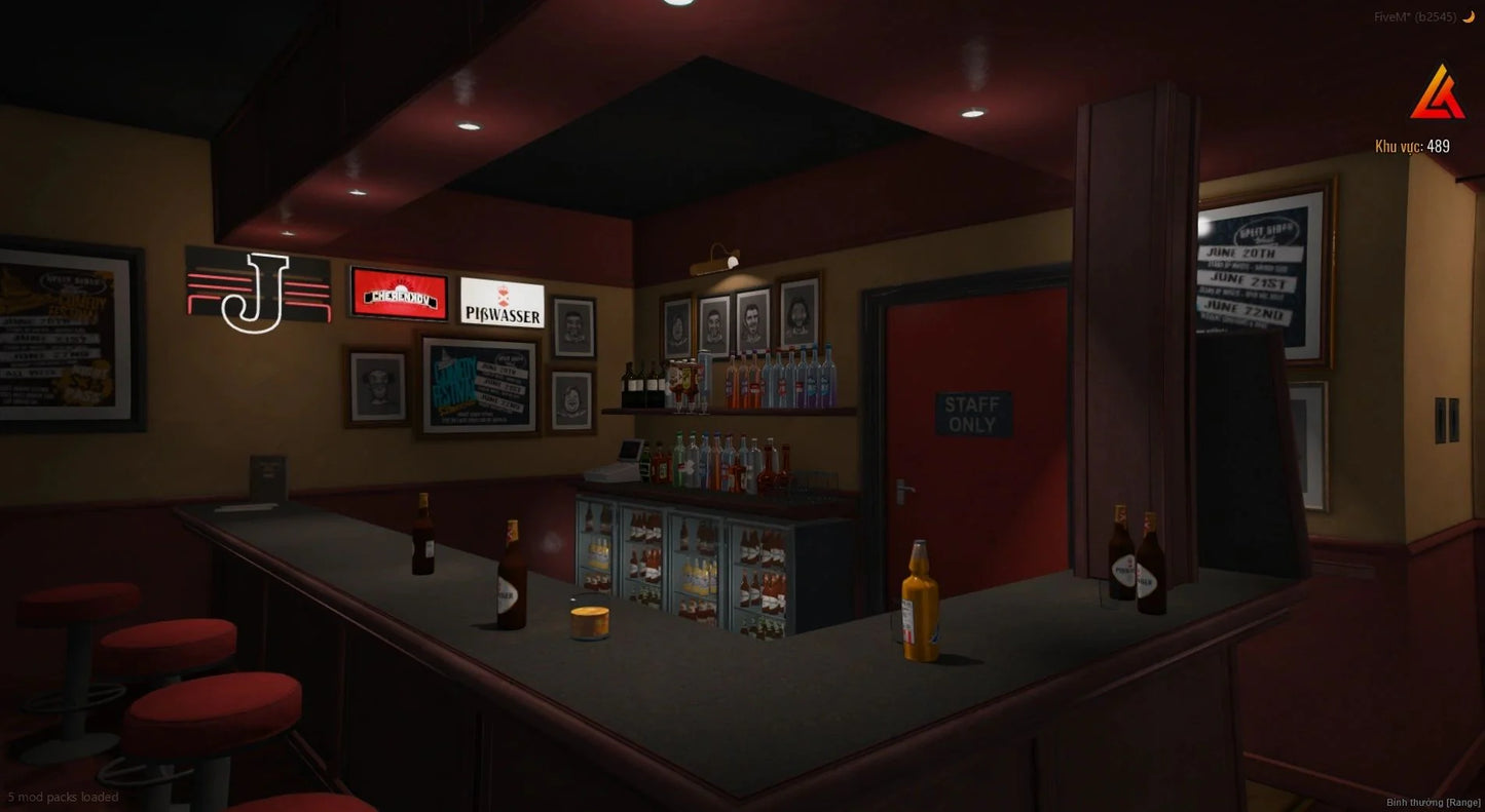 [MLO] Open Interior Stand Up Cafe Overview (Bar)