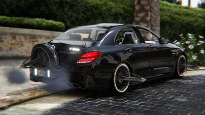 Mercedes C63 on Swangas | DDC Cars