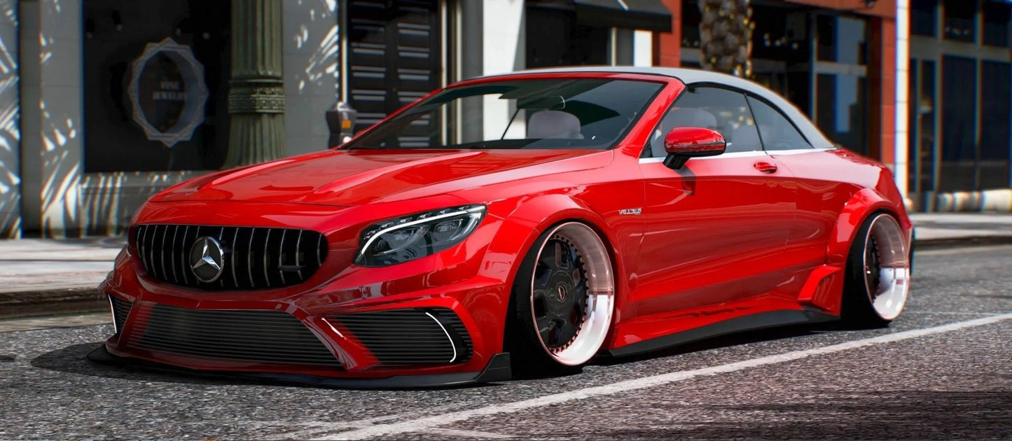 Mercedes S63 Cabrio Custom [Animated Roof] | Macs Custom