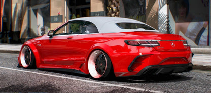 Mercedes S63 Cabrio Custom [Animated Roof] | Macs Custom