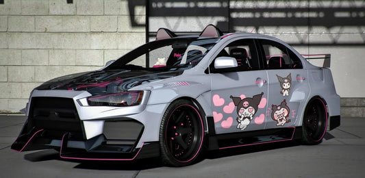 (Debadged) Mitsubishi Lancer Evolution X FR-400 Pinky | DEFz Customs