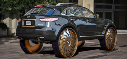 Infiniti FX on Dubs | BrainShack Customs