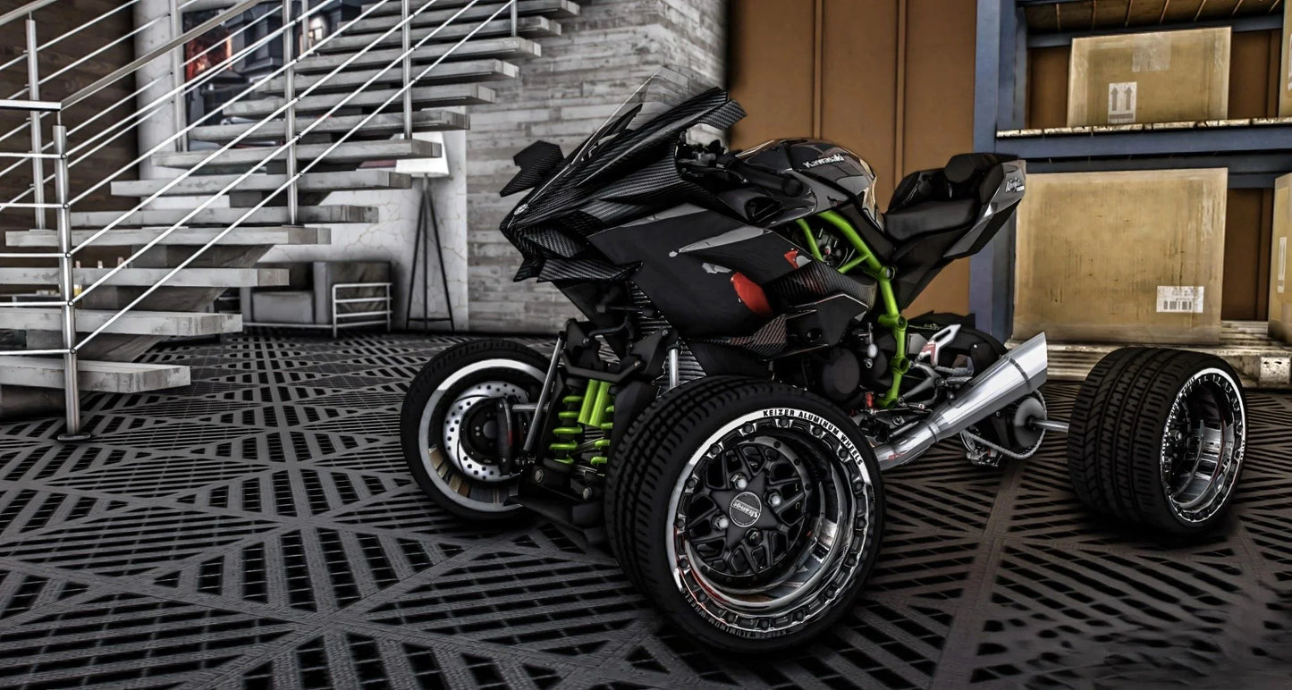 Kawasaki Ninja H2 Quad | Underground Customs