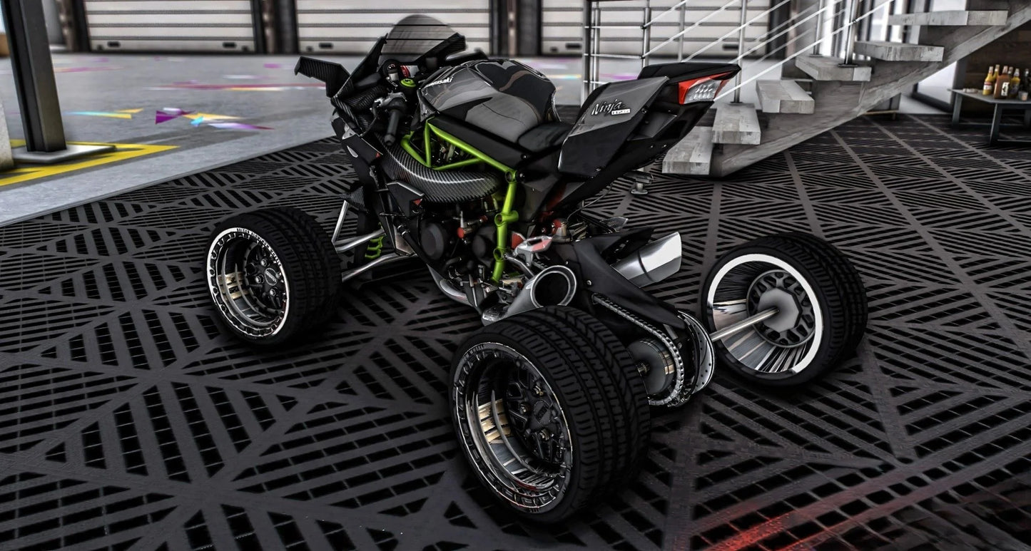 Kawasaki Ninja H2 Quad | Underground Customs