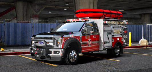 [Non ELS] Ford F450 Fire Rescue Squad with Boat | Fleet