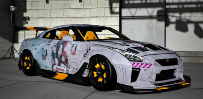 NISSAN GT-R R35 Kream [Dinamic RGB Lights] | Kick Store