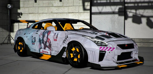 NISSAN GT-R R35 Kream [Dinamic RGB Lights] | Kick Store