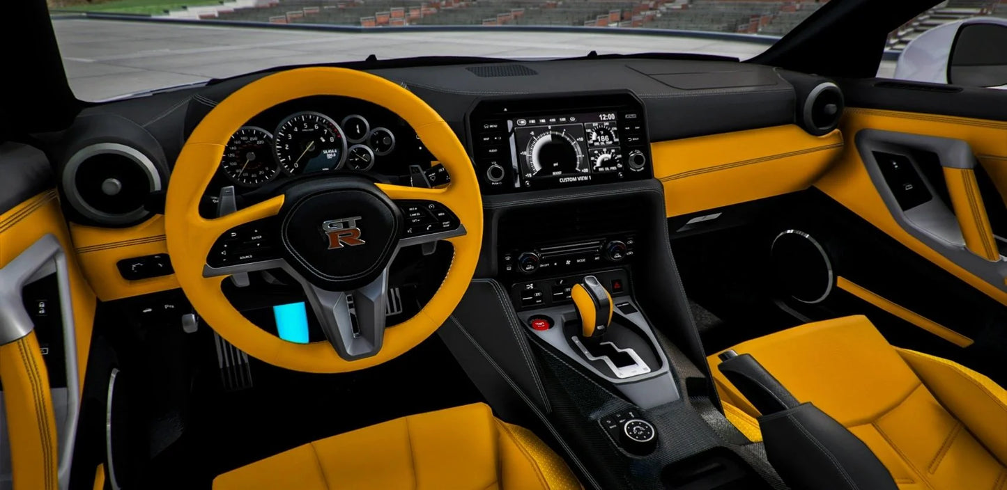 NISSAN GT-R R35 Kream [Dinamic RGB Lights] | Kick Store