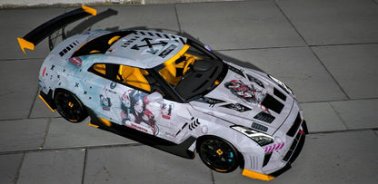 NISSAN GT-R R35 Kream [Dinamic RGB Lights] | Kick Store