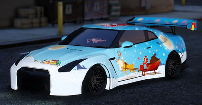 Nissan GTR Merry Christmas Free Fire [Dinamic RGB Lights] | Drew Customs