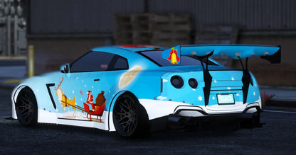 Nissan GTR Merry Christmas Free Fire [Dinamic RGB Lights] | Drew Customs