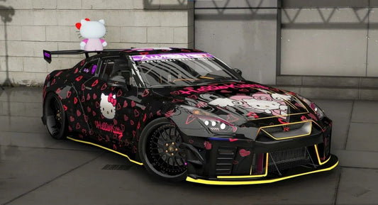 Nissan GTR R35 - Hello Kitty Edition [Animated RGB Lights] | Dr Customs