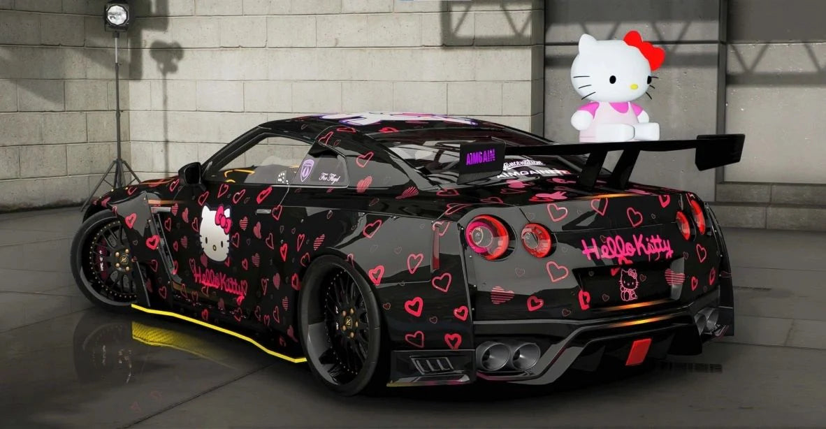 Nissan GTR R35 - Hello Kitty Edition [Animated RGB Lights] | Dr Customs