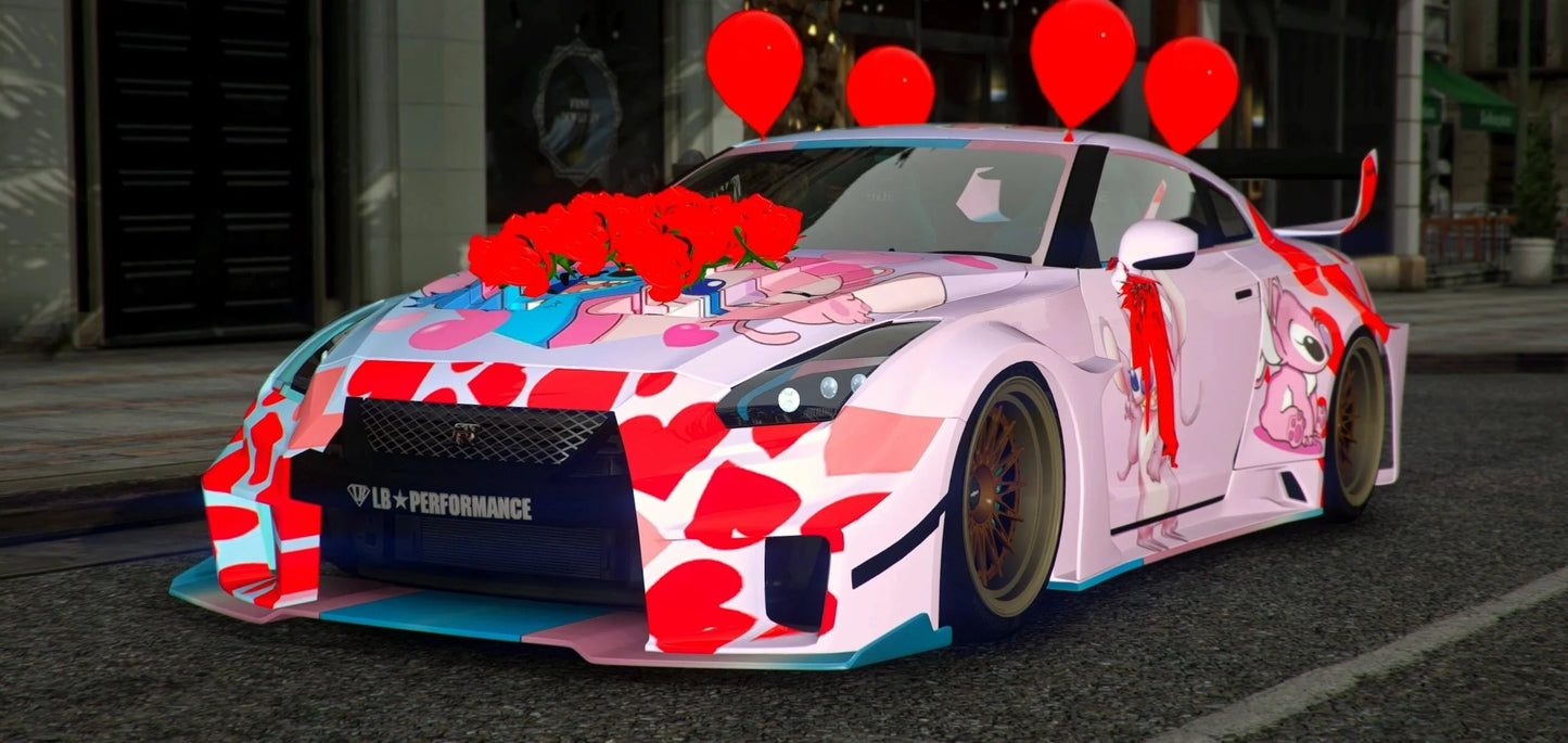 Nissan GTR R35 Stitch [Dinamic Lights] | Potter