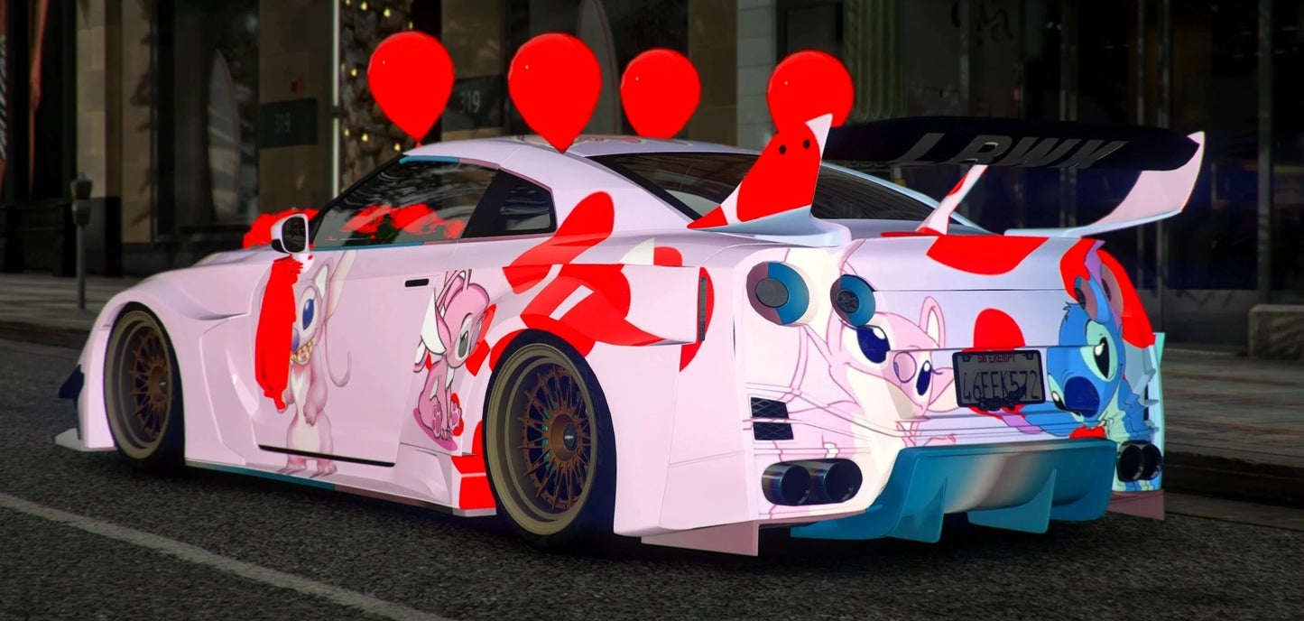 Nissan GTR R35 Stitch [Dinamic Lights] | Potter