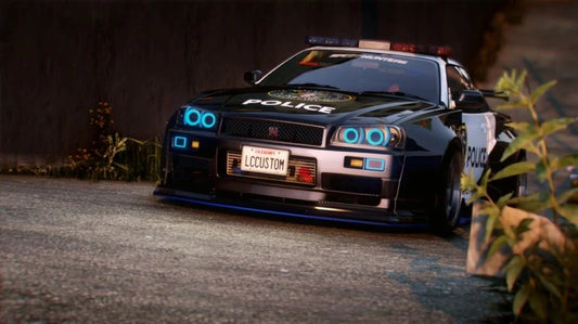 Nissan R34 Speedhunter Animated Lights Police | Legendary Cars