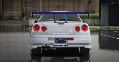 Nissan Skyline GTR R34 Paul Walker [250+ Tuning Parts] | Port Baek