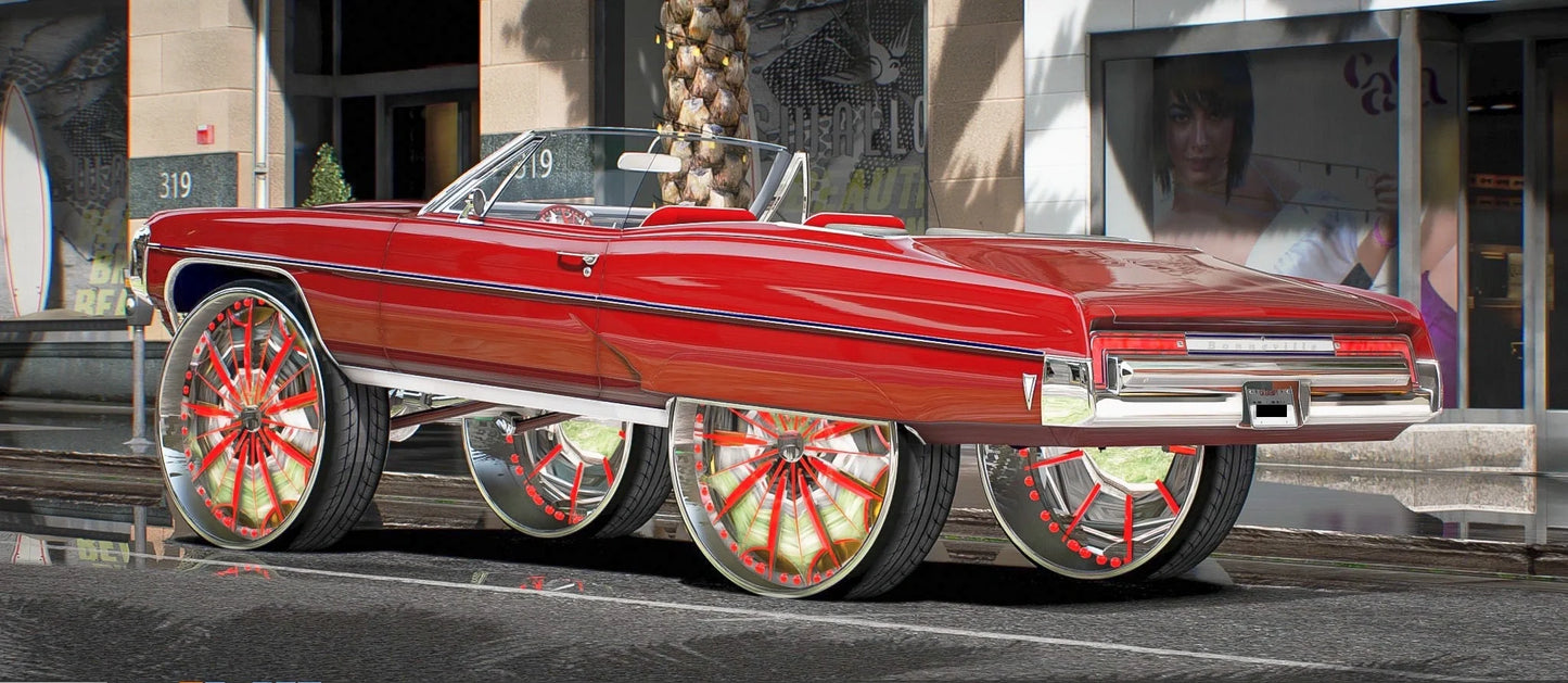 Pontiac Boneville 1968 Donk| BleU