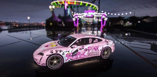Porsche Taycan Turbo S. Trains The Pink Panther | IDK