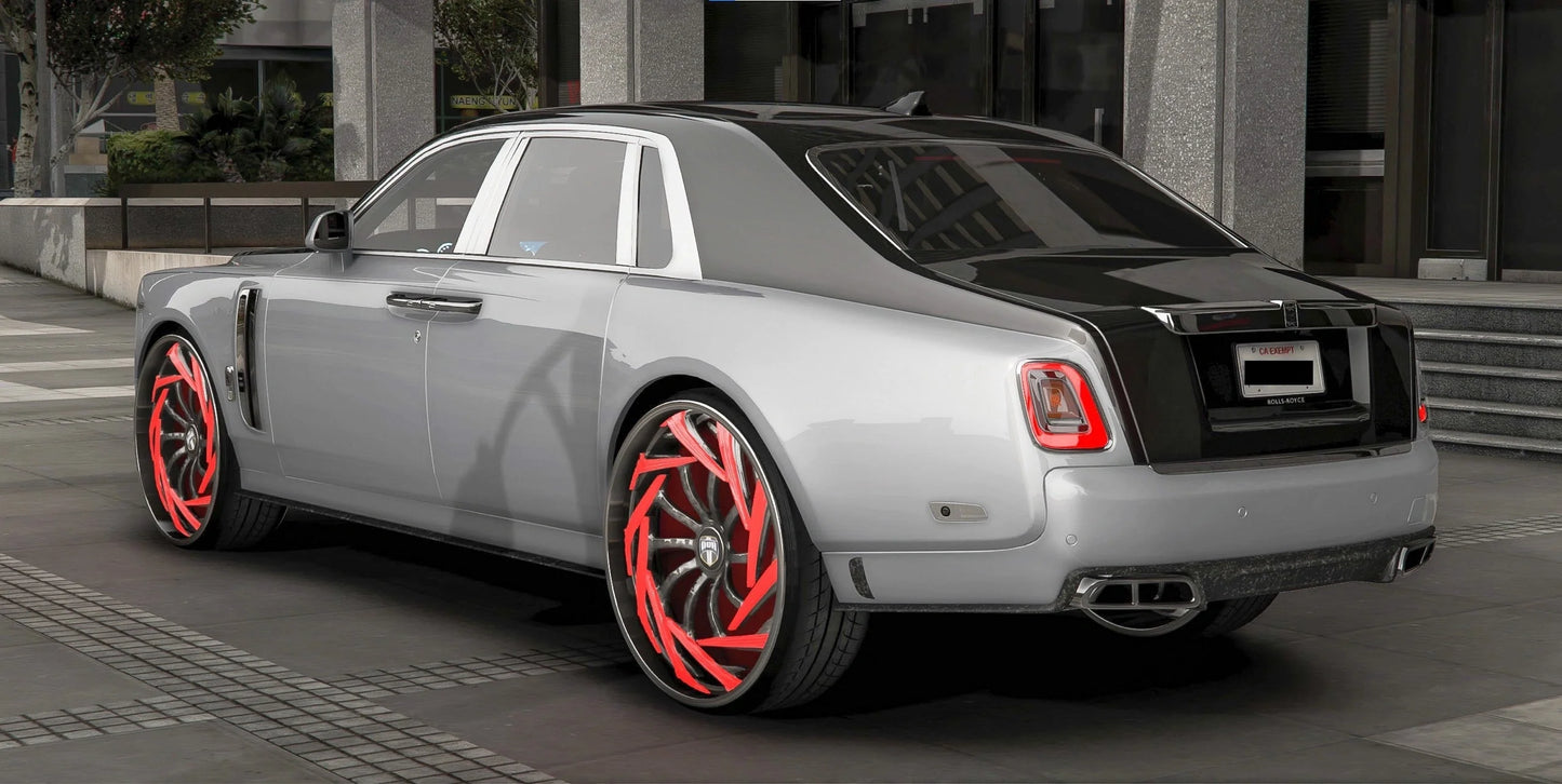 Rolls Royce Phantom 8 Mansory Donk Spiners Glow | Resnonverba