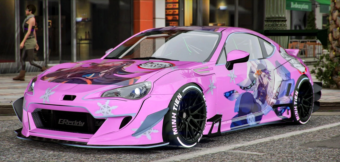 Subaru BRZ Demon Slayer [Dinamic Lights] | Kick Store