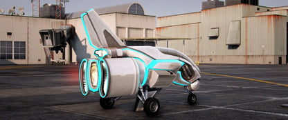 Spaceship Aircraft E-45 [Animated Lights] | JPM Customs