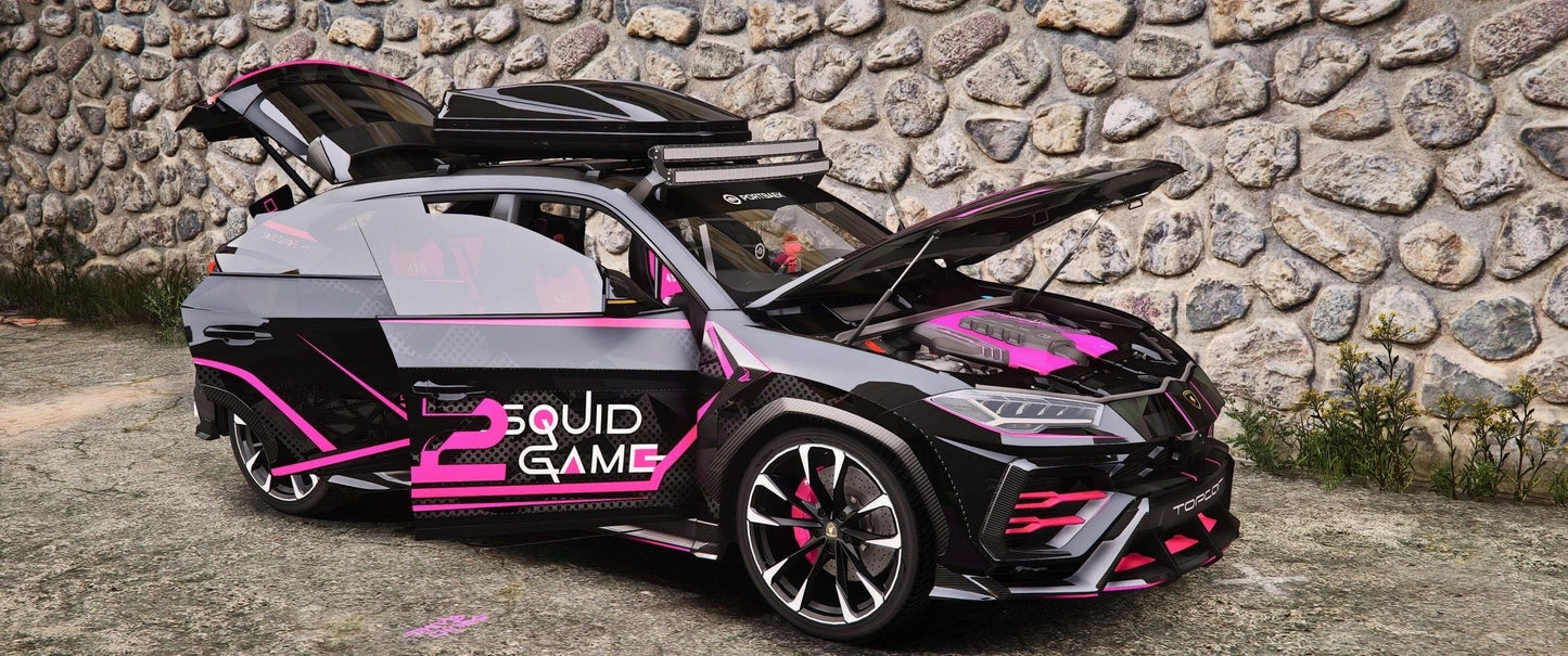 SQUID GAME - LAMBORGHINI URUS [Tuning] [Animated Lights] | Port Baek