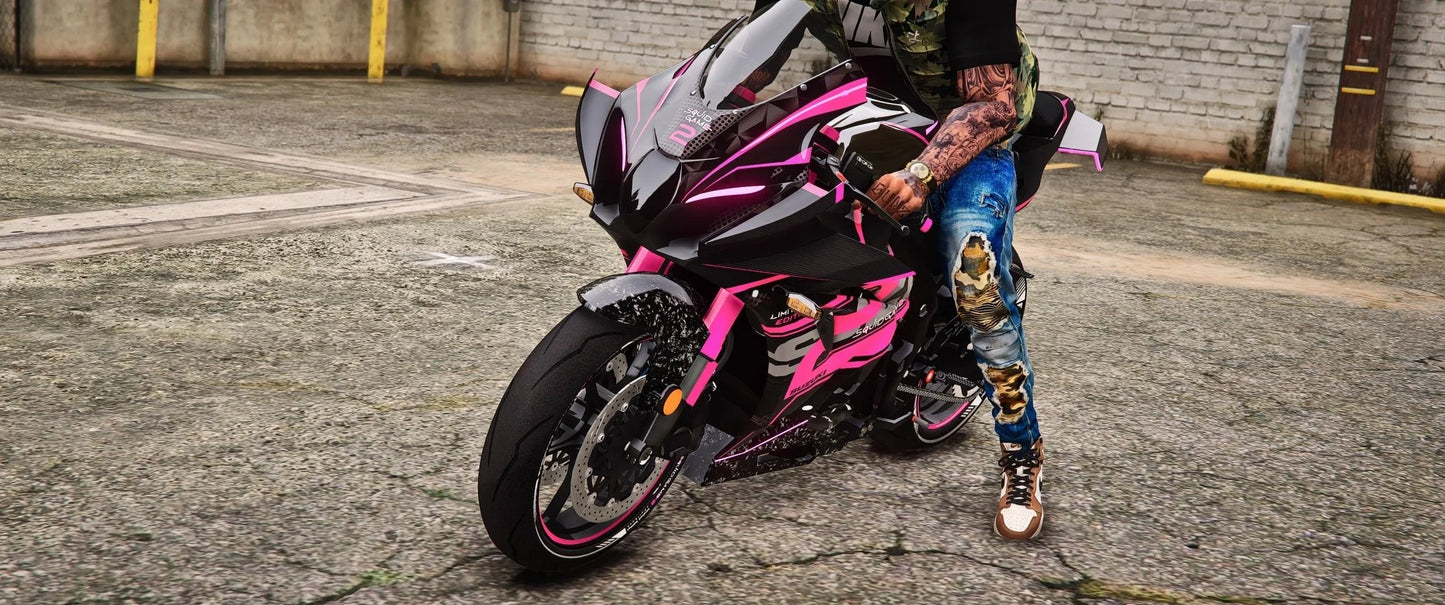 SQUID GAME - SUZUKI GSX-R1000R [Tuning] [Animated Lights] | Port Baek