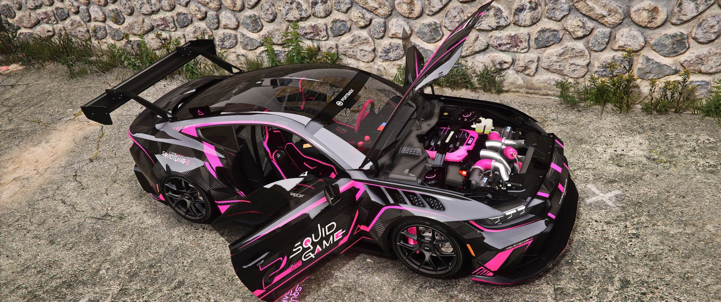 SQUID GAME - FORD MUSTANG GTD 2025 [Animated Lights] | Game's Cafe