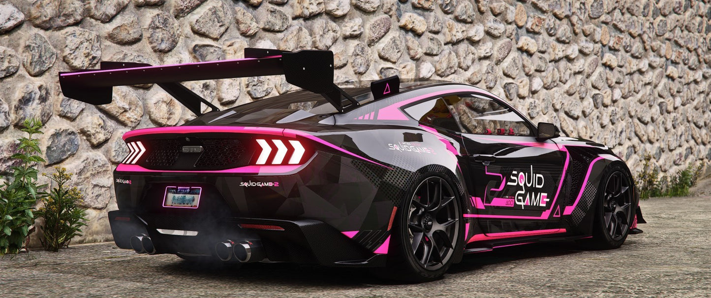 SQUID GAME - FORD MUSTANG GTD 2025 [Animated Lights] | Game's Cafe