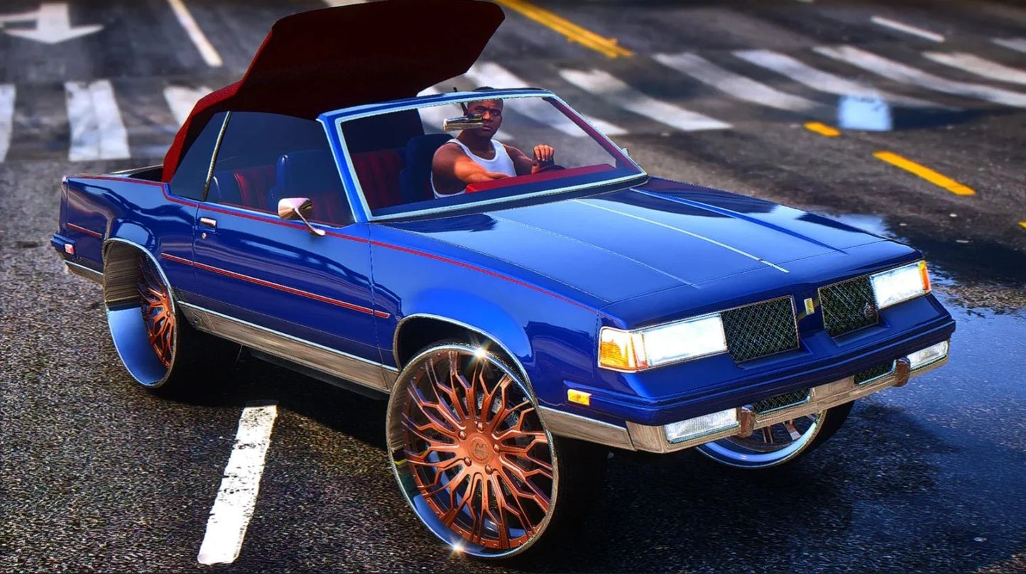 Tiarra Luxury Grilles Oldsmobile Cutlass on Rucci Forged (Animated Roof) | PNUT Customs