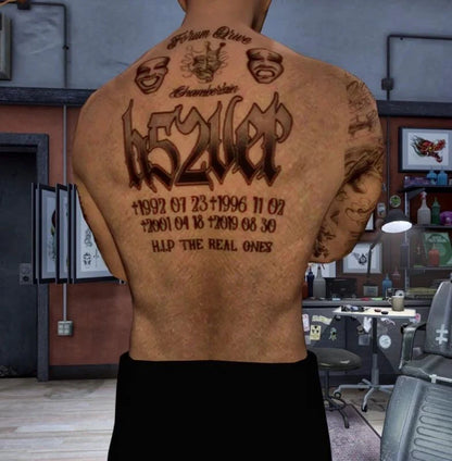 Tattoo Pack +100 (Body, Legs, Arms, Head)